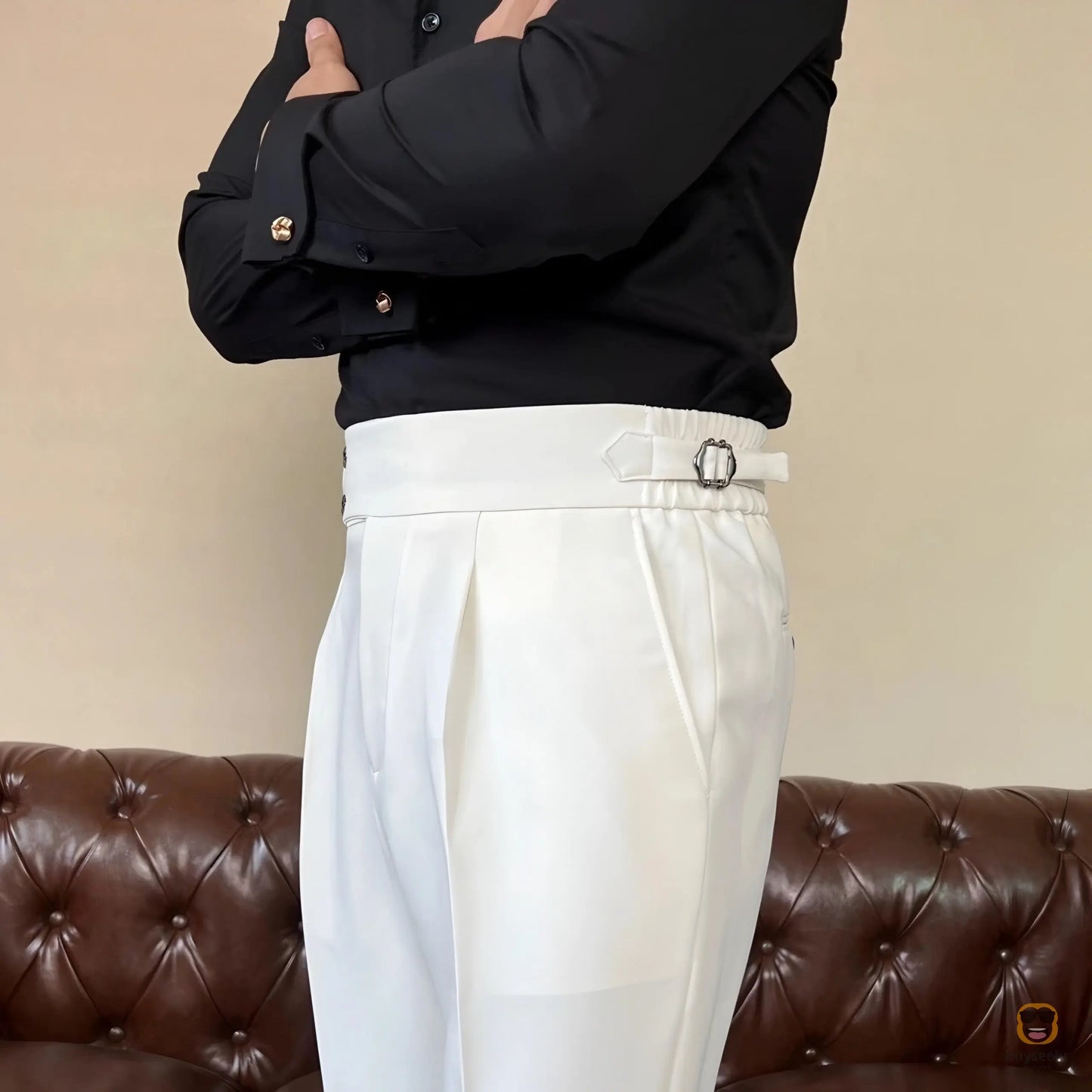 ComfortFlex Dress Pants Sidetab Elastic Trousers - Buyseekr