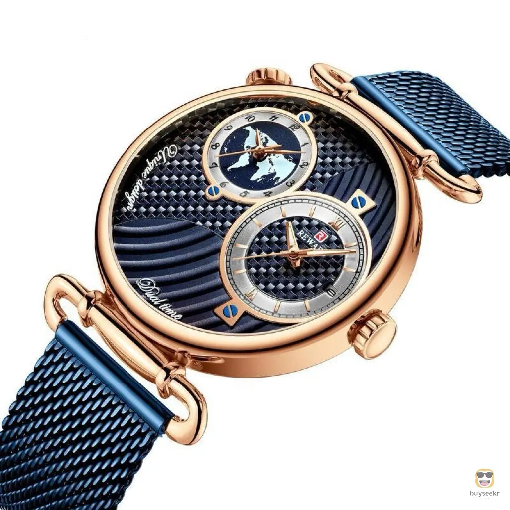 Multi-Time Zone Ultra-Thin Waterproof Men's Watch - Buyseekr