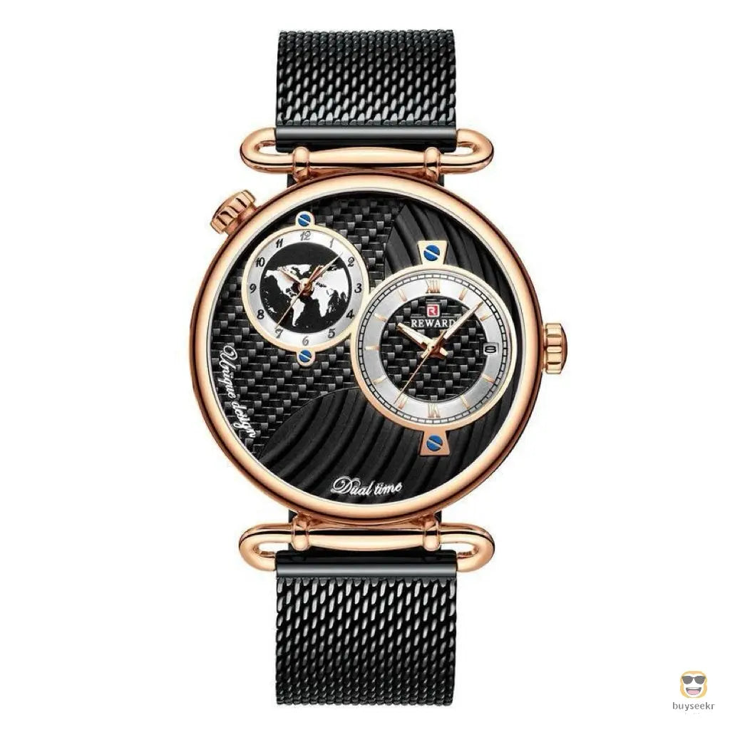 Multi-Time Zone Ultra-Thin Waterproof Men's Watch - Buyseekr
