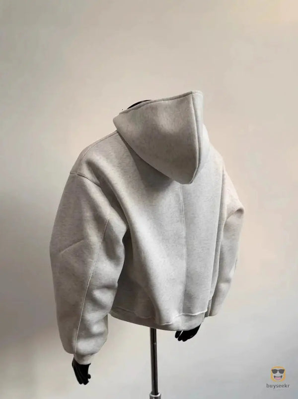 Spring double zipper hooded sweatshirt, suitable for men and women - Buyseekr