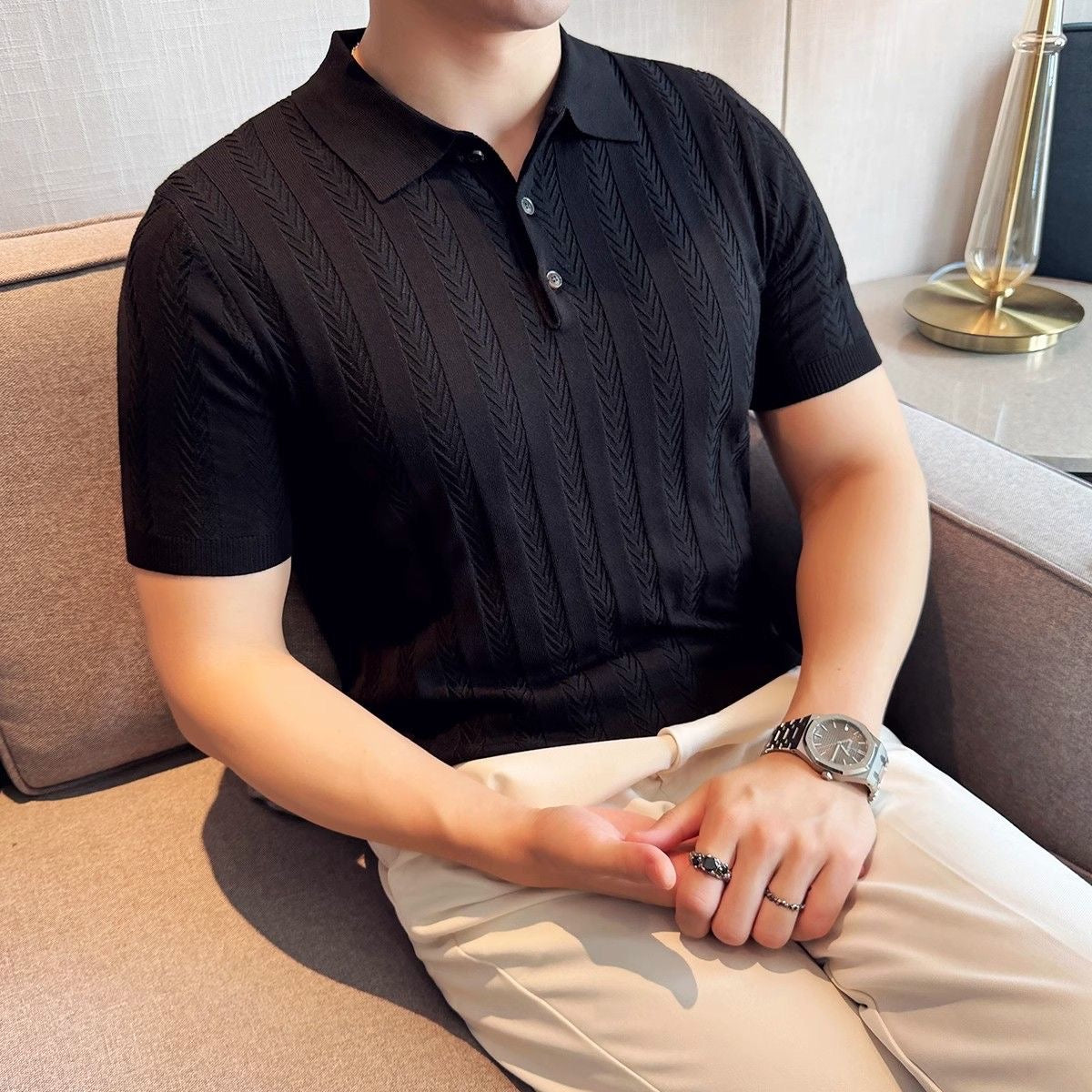 Chic Italian Business Polo