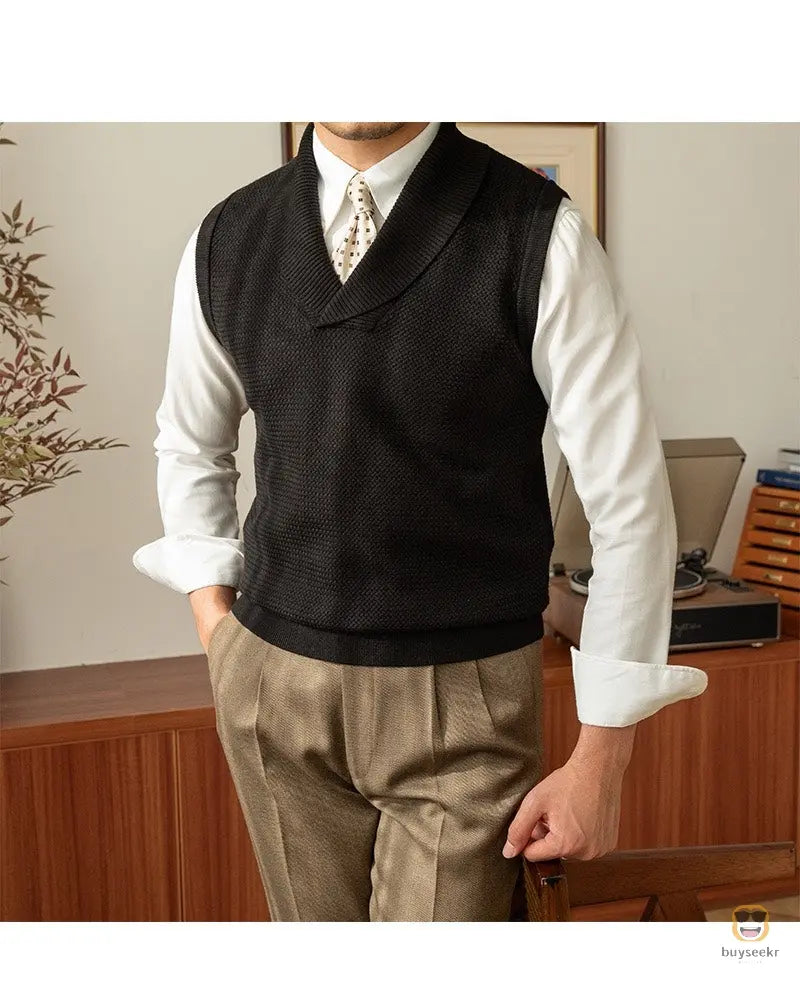 Cozy Knit Wool Vest My Store