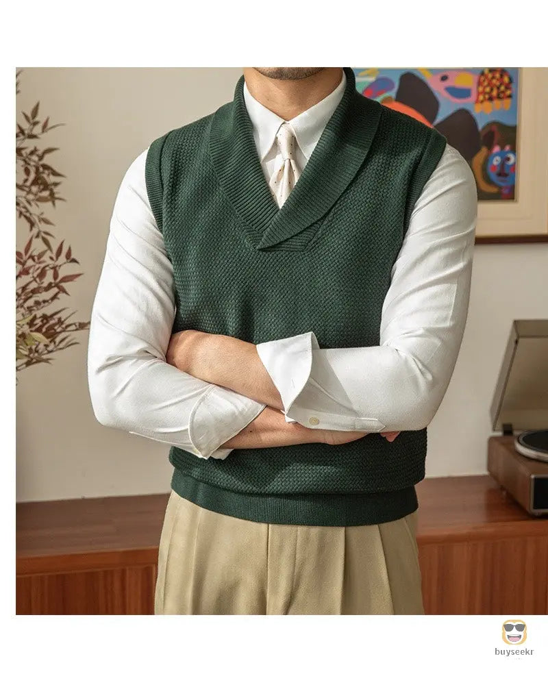 Cozy Knit Wool Vest My Store
