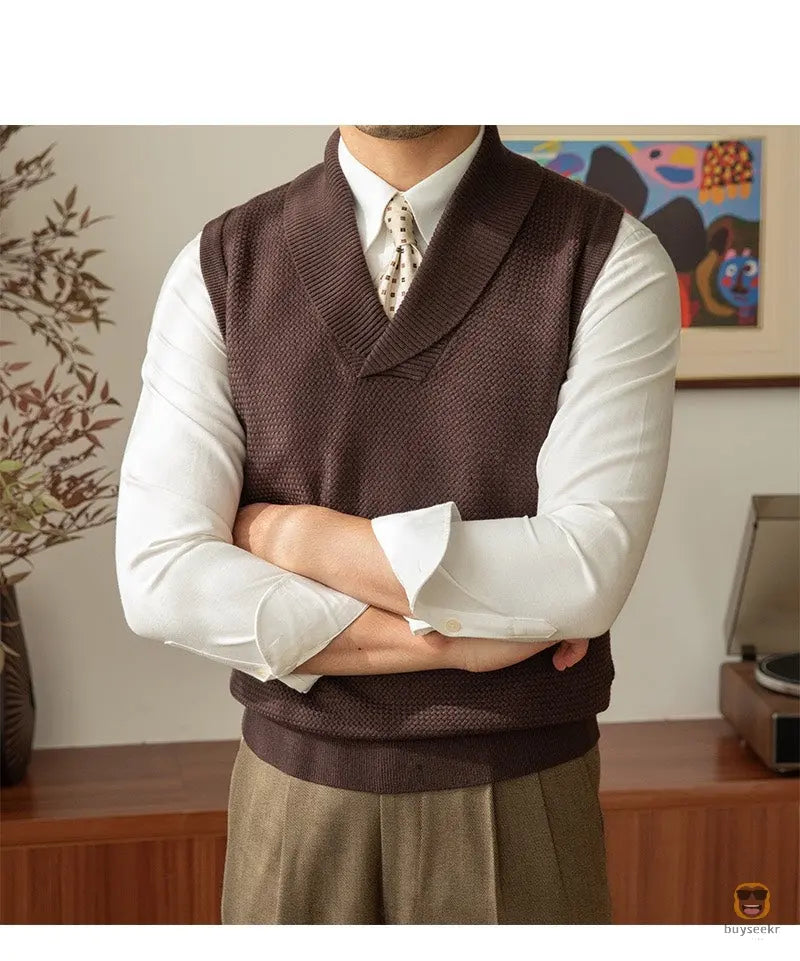 Cozy Knit Wool Vest My Store