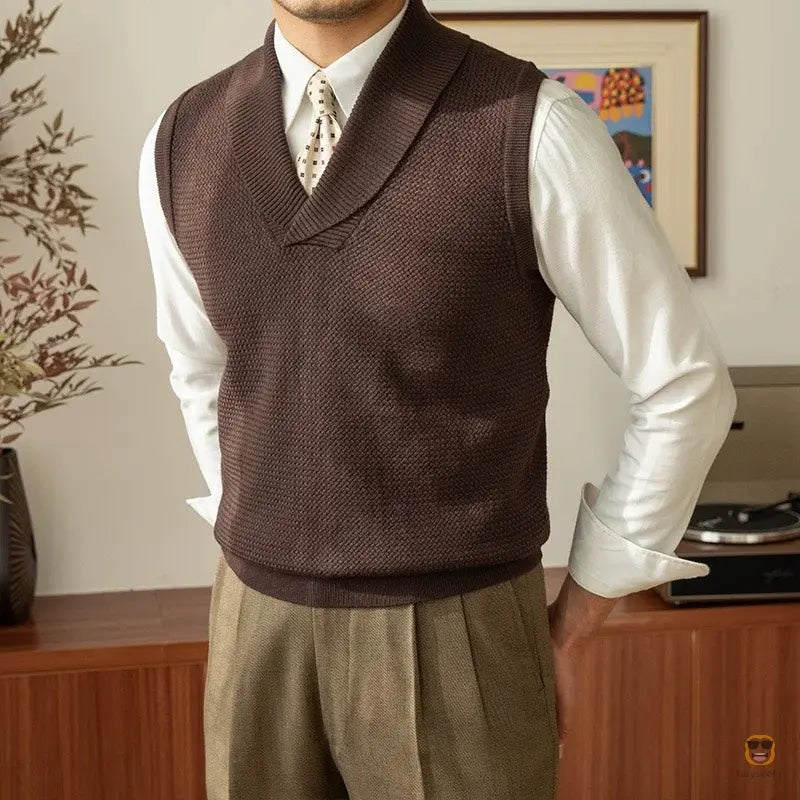 Cozy Knit Wool Vest My Store