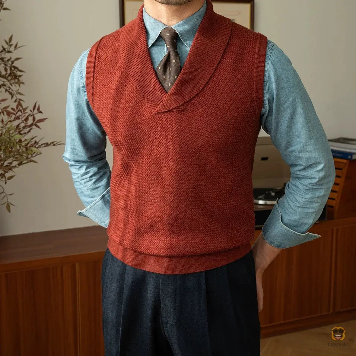 Cozy Knit Wool Vest My Store