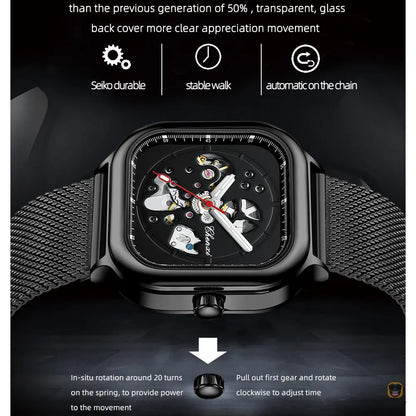 Elegant Men's Automatic Watch - Buyseekr