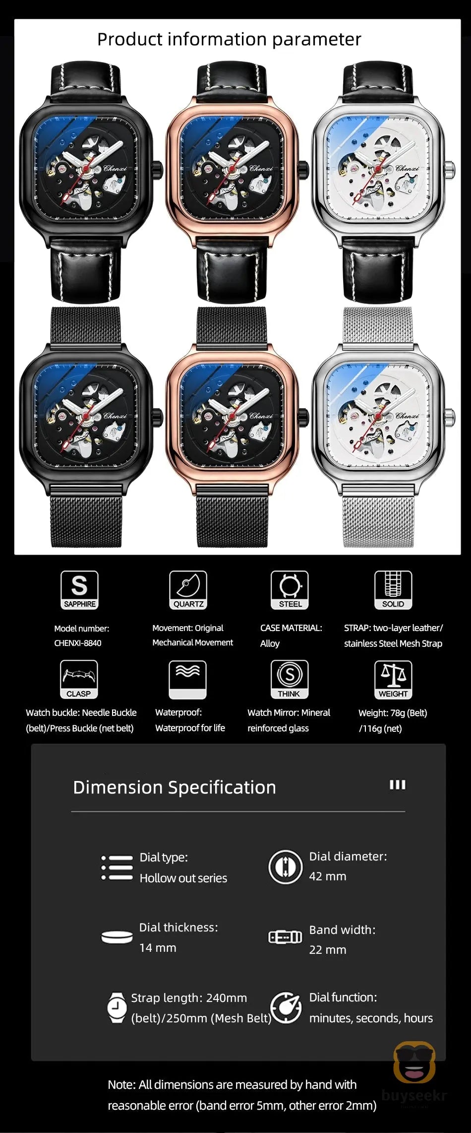 Elegant Men's Automatic Watch - Buyseekr