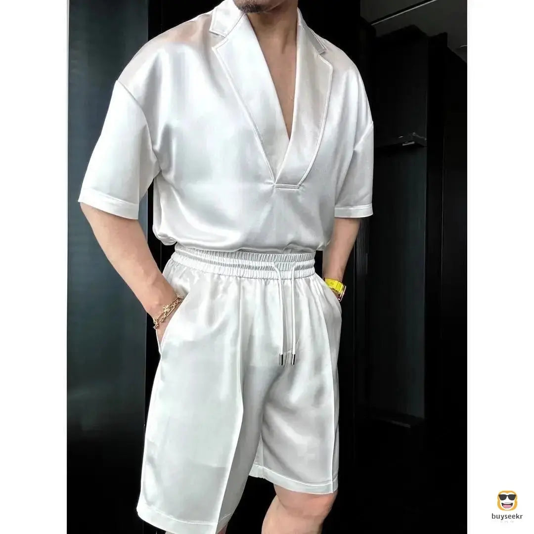 Stylish V-Neck Summer Set Buyseekr