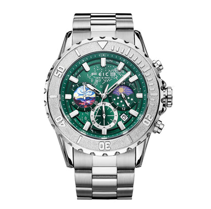 Luminous Quartz Watch – Galaxy-Inspired Night Glow Timepiece for Men