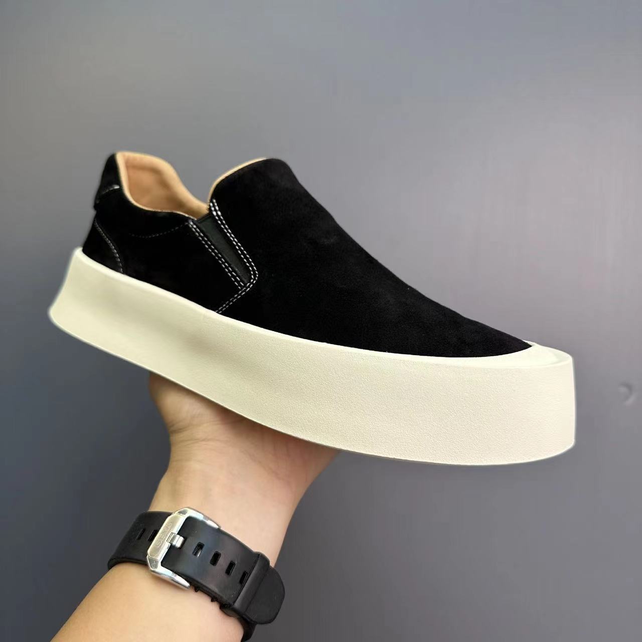 Effortless Comfort Leather Sneakers