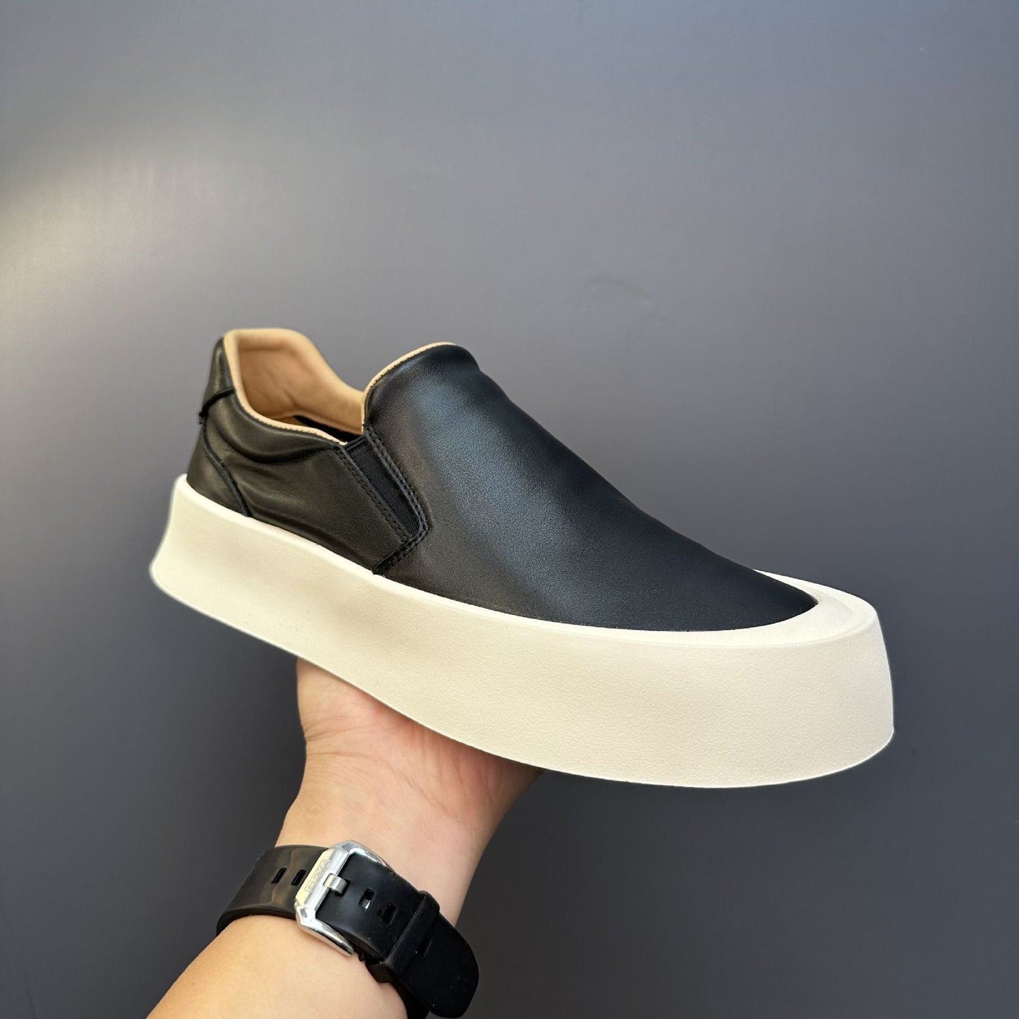 Effortless Comfort Leather Sneakers