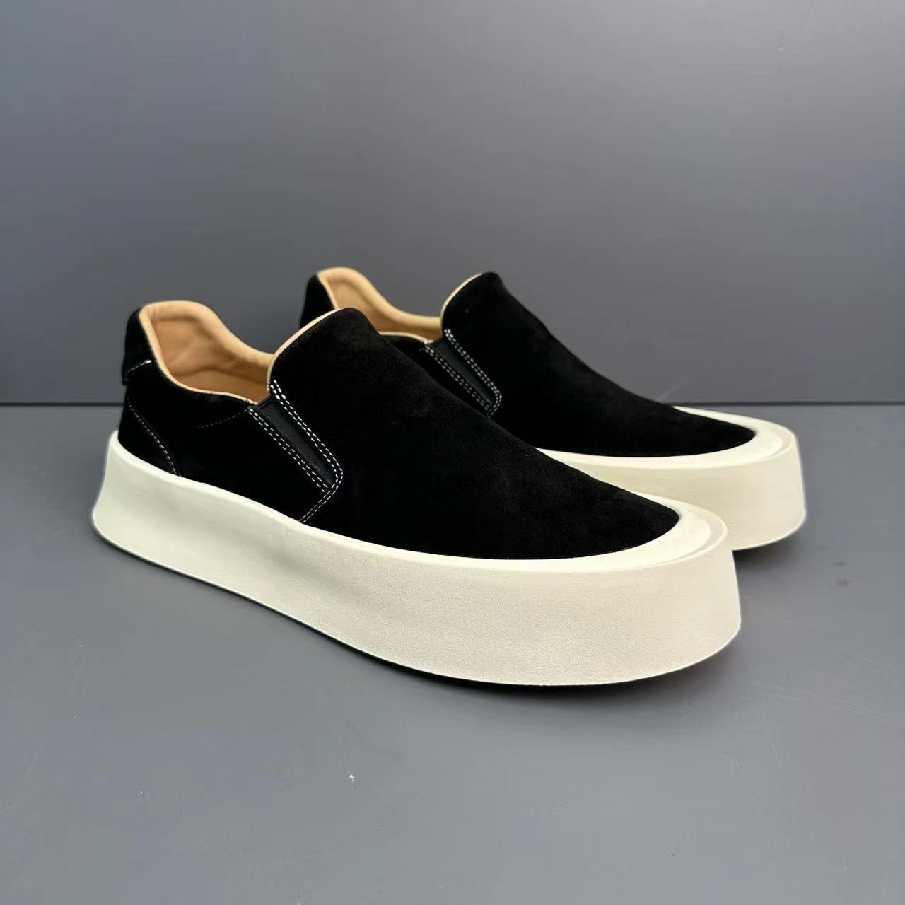 Effortless Comfort Leather Sneakers