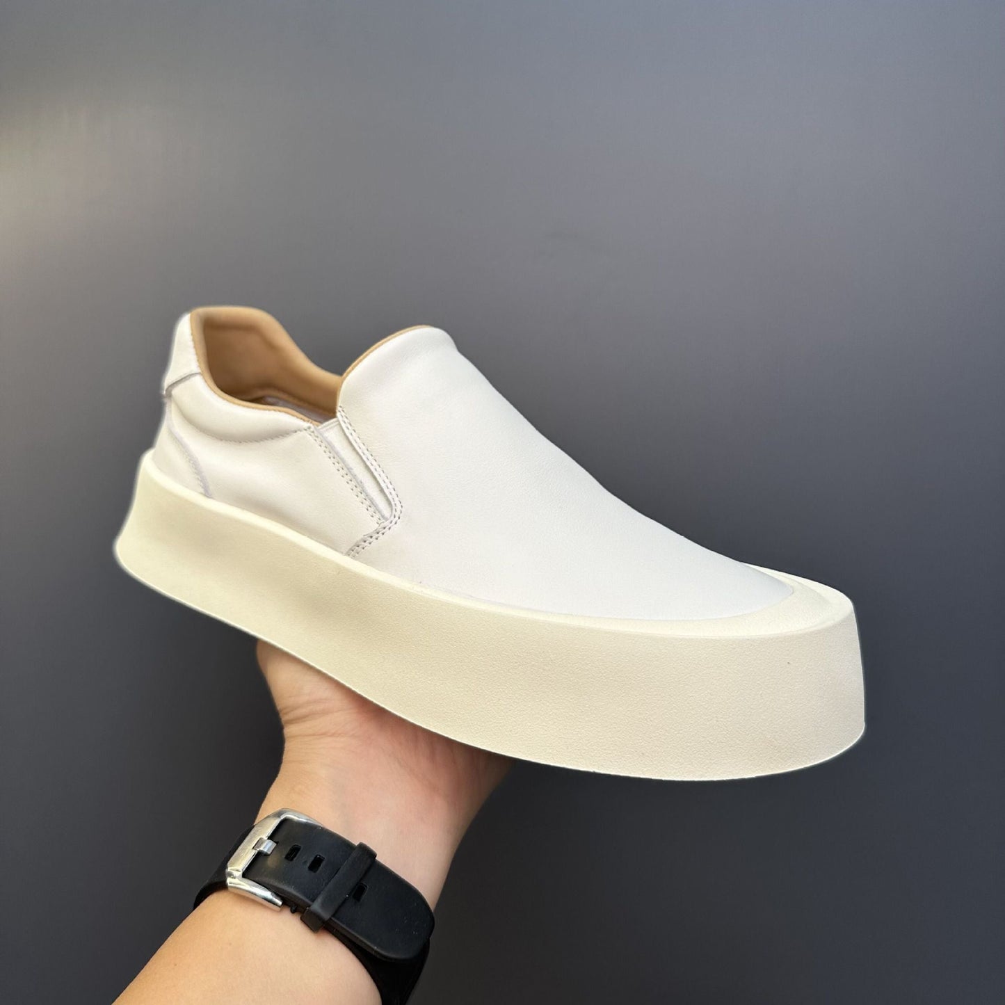 Effortless Comfort Leather Sneakers